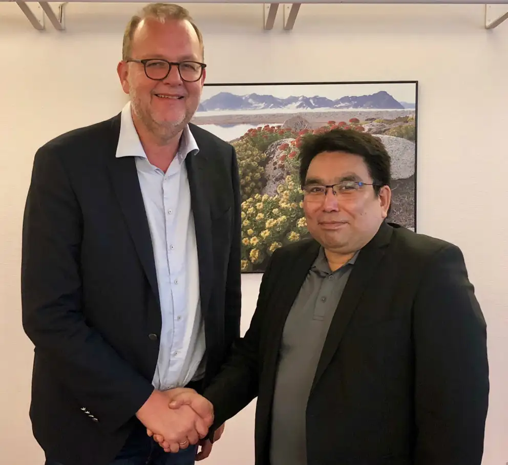 Lars Christian Lilleholt og Vittus Qujaukitsoq